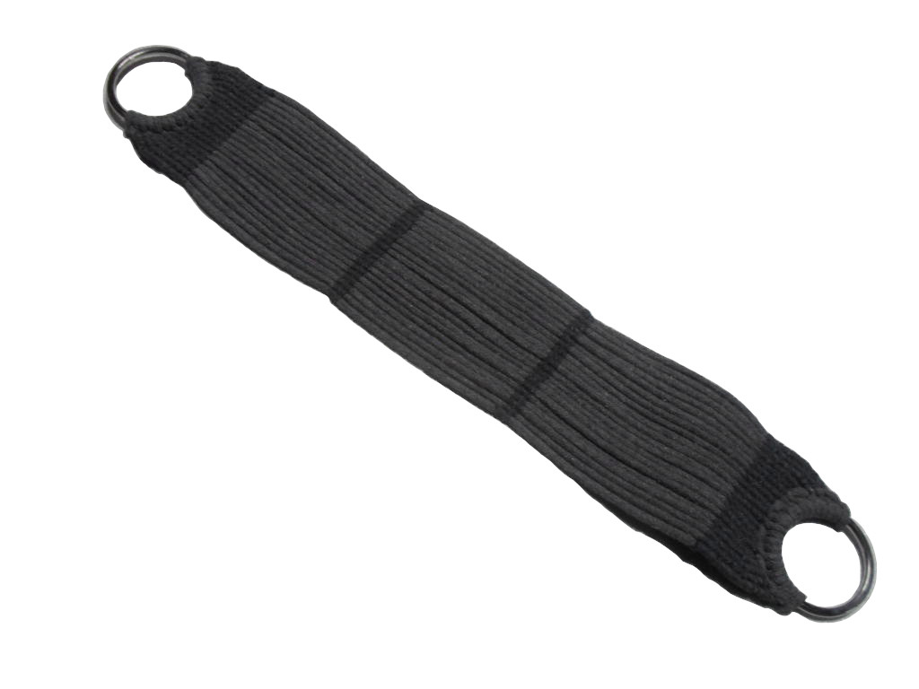 Cód 2210 Barrigueira Algodão Cinza 6mm 20 Fios com Argola Inox 27 80mm 3 1.8pol