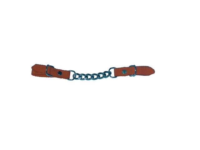 cód 1758 barbela para freio de corrente chata com fita 15mm cores preto, vermelho e bege